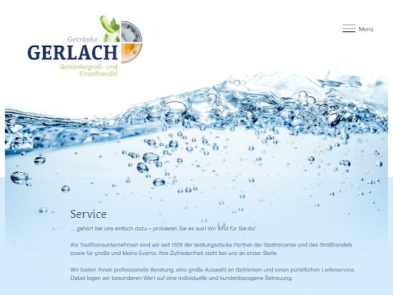 Progammierung und Webhosting für Getränke Gerlach Großolbersdorf