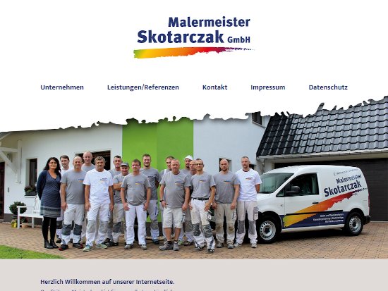 Homepage für Malermeister Skotarczak | Webdesign Lößnitz