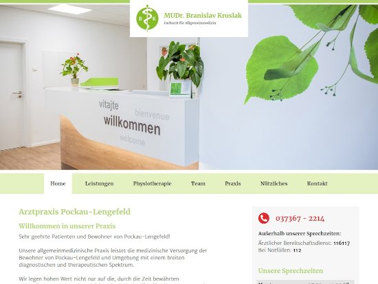 Homepage für die Arztpraxis Lengefeld | Webdesign für Ärzte