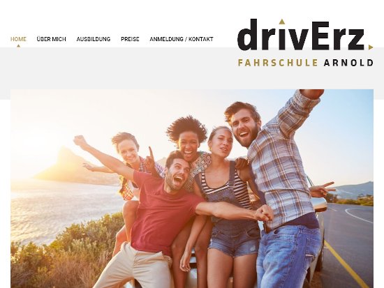 Webdesign und Programmierung für drivErz Fahrschule Arnold | Webdesign Freiberg