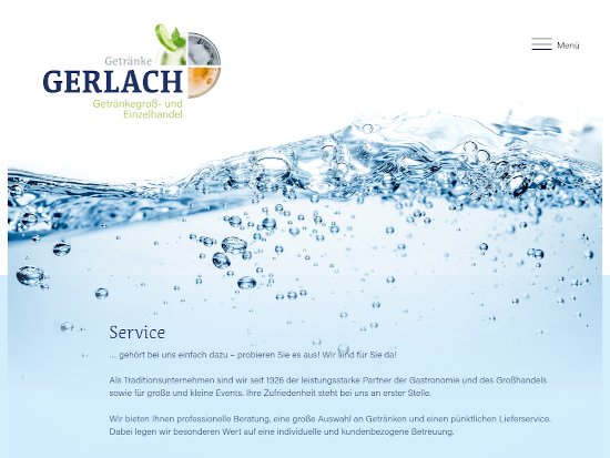 Progammierung und Webhosting für Getränke Gerlach Großolbersdorf
