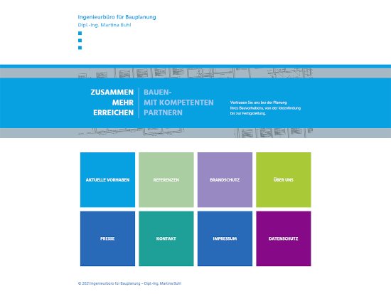 Programmierung der Internetseite für IB Buhl in Blumenau | Webseiten für Ingenieure